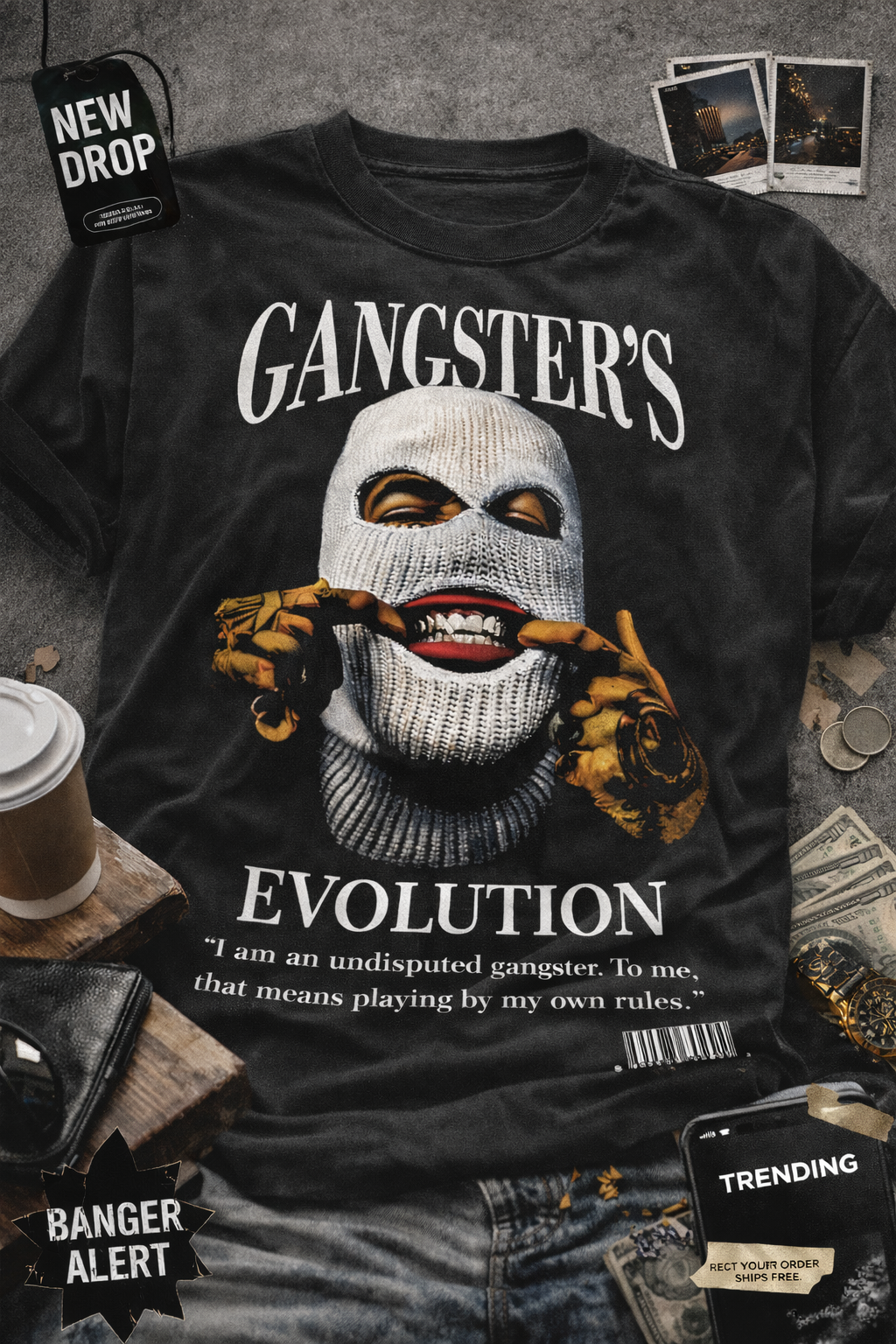 Gangster’s Evolution t-shirt
