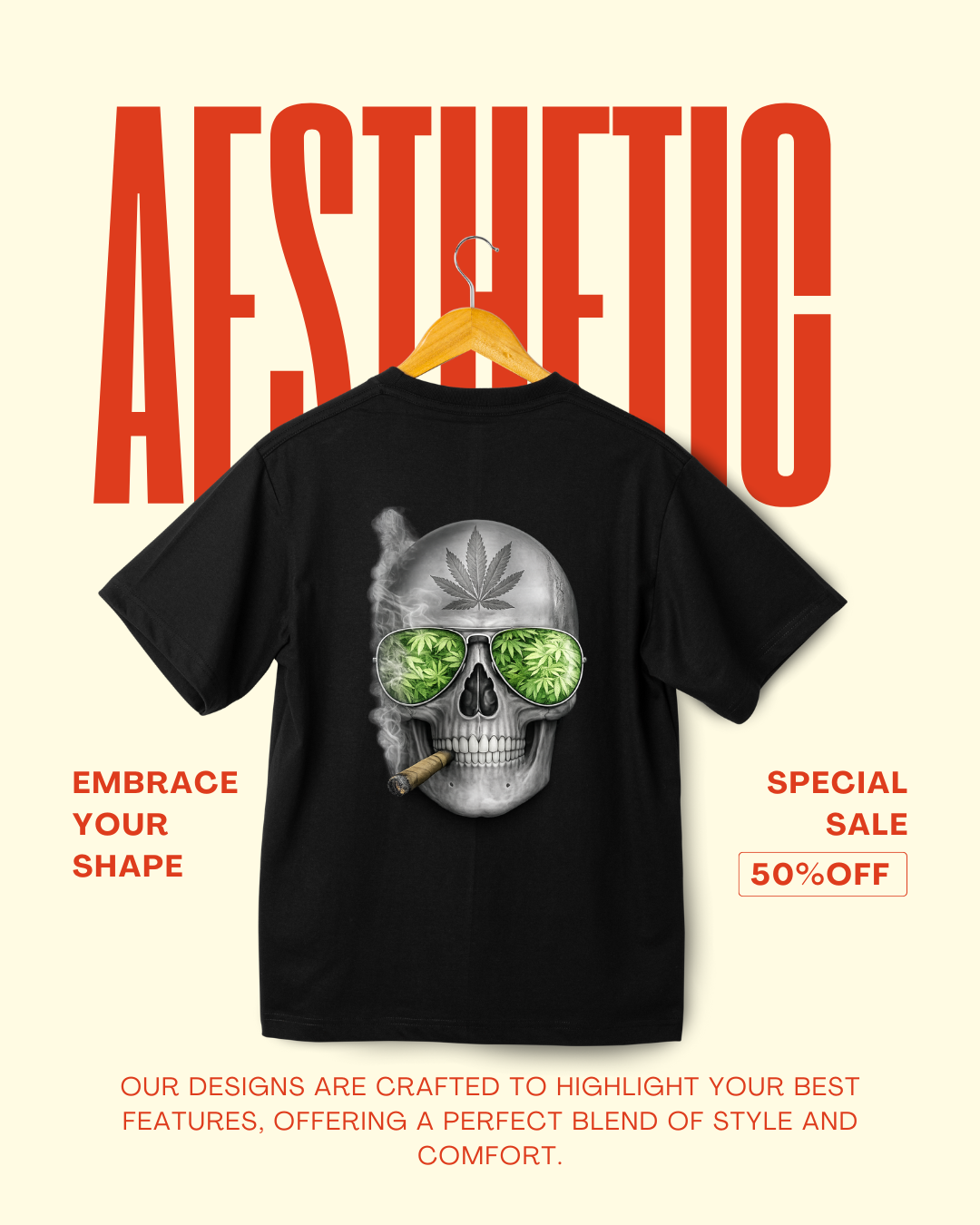 Skull Smoking T-Shirt